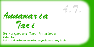 annamaria tari business card